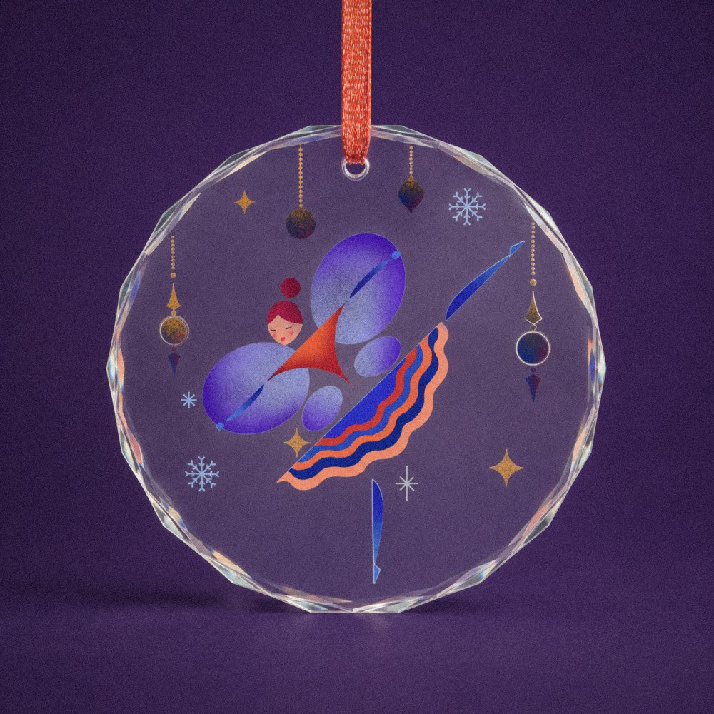 Oria Starling | Crystal Glass Ornament