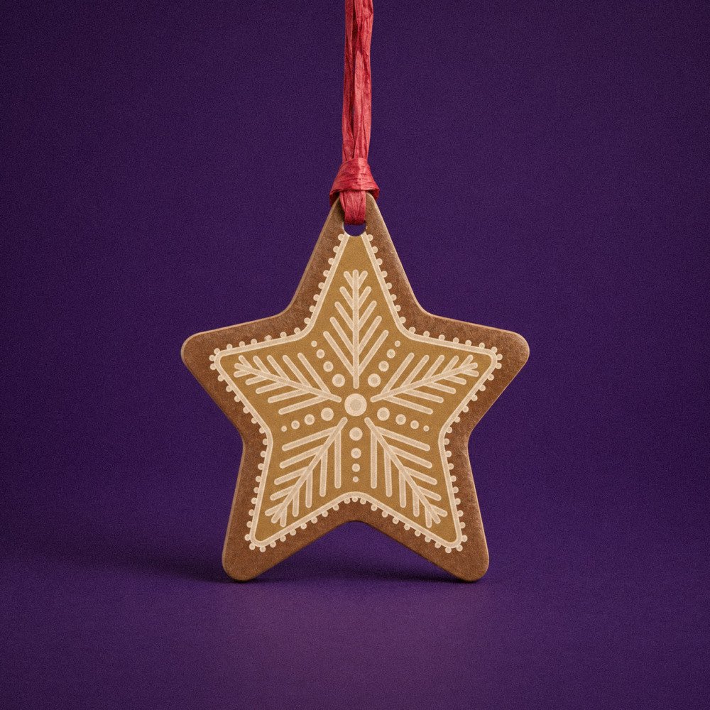 The Starlight Gingerbread | Wooden Star